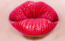 Gif animé bouche bisous